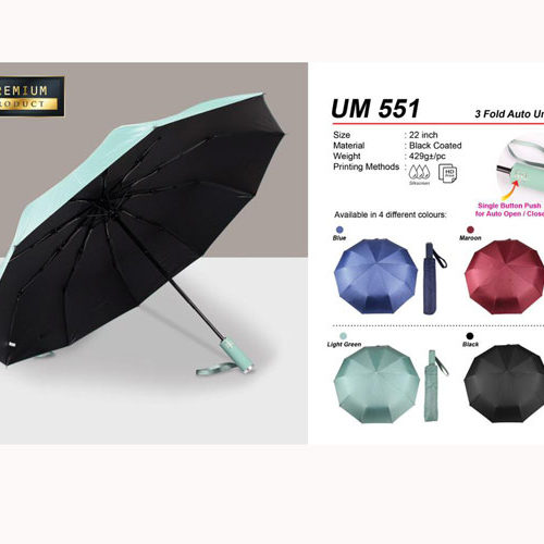 3 Fold Auto open Umbrella (UM551)