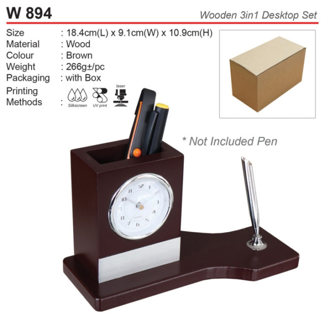 Wooden Desktop Set (W894)