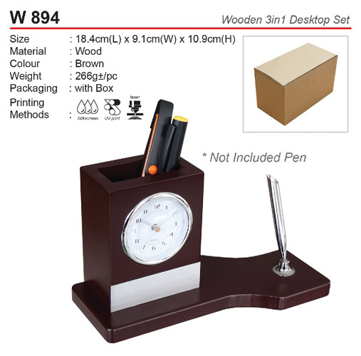Wooden Desktop Set (W894)