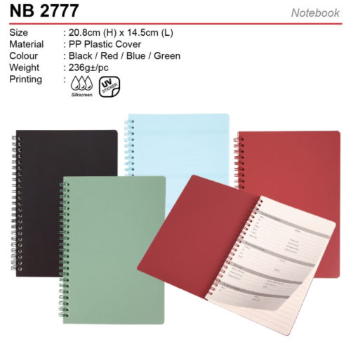 A5 Plastic Notepad (NB2777)