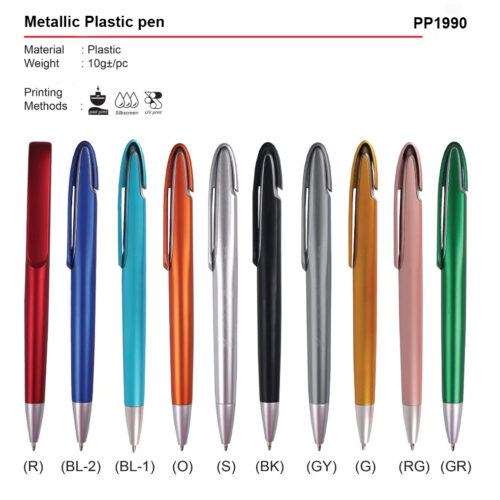 metallic plastic pen PP1990