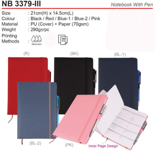 Notebook with pen NB3379-III