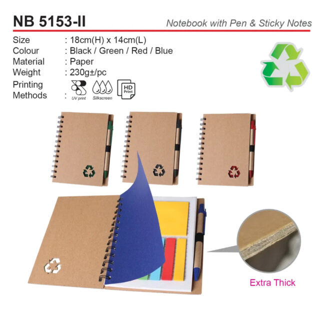 hard cover eco notebook NB5153-II