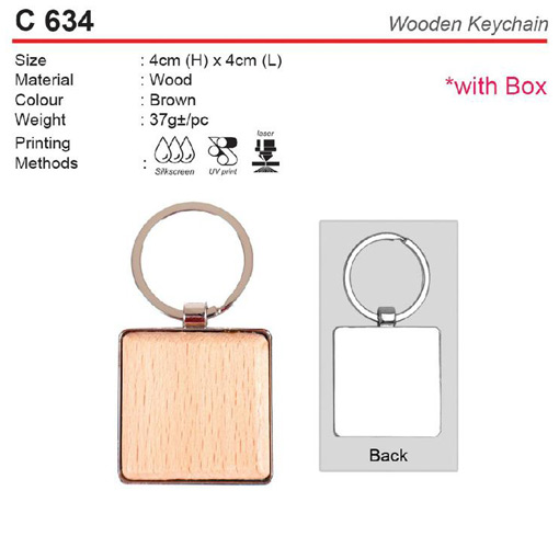 Wooden Keychain (C634)