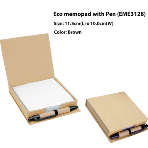 eco memopad with pen EME3128