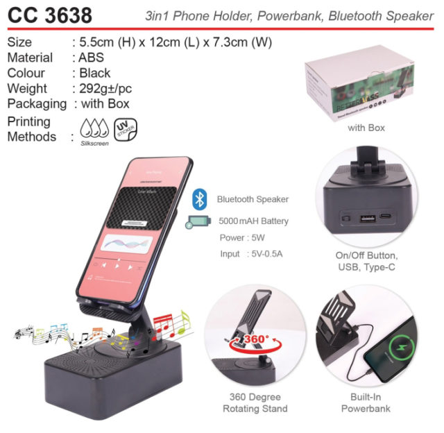 3 in 1 Phone holder (CC3638)