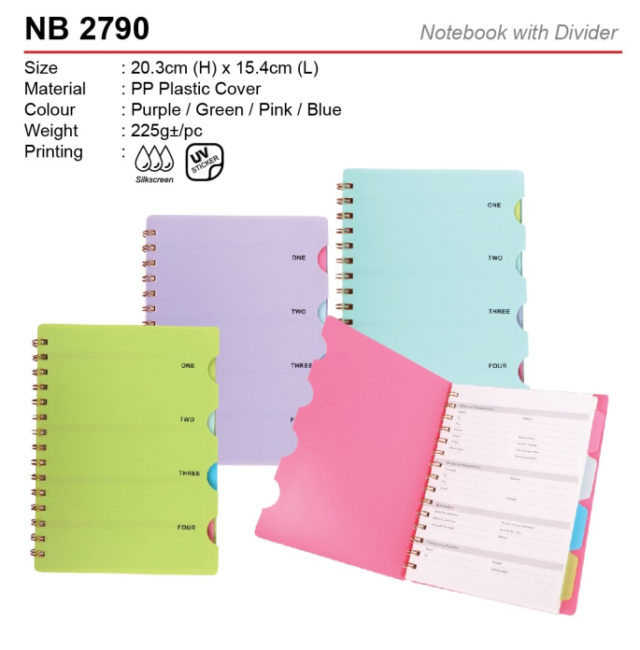 Notebook with divider (NB2790)