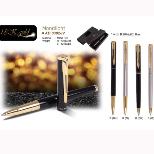 Branded metal pen AD0302-IV
