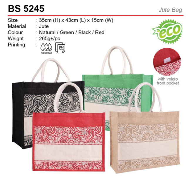 A3 Pattern Jute Bag (BS5245)