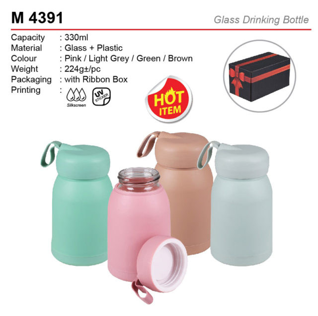Mini Glass Drinking Bottle (M4391)