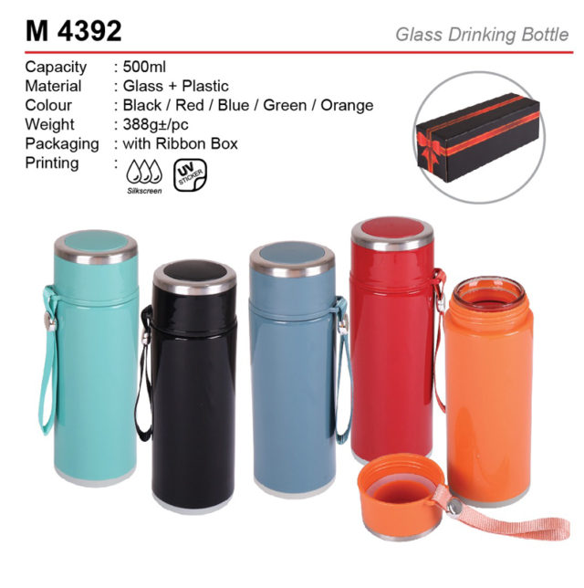 Glass Drinking Bottle (M4392)