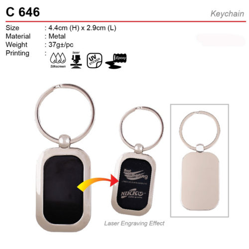 Metal keychain C646