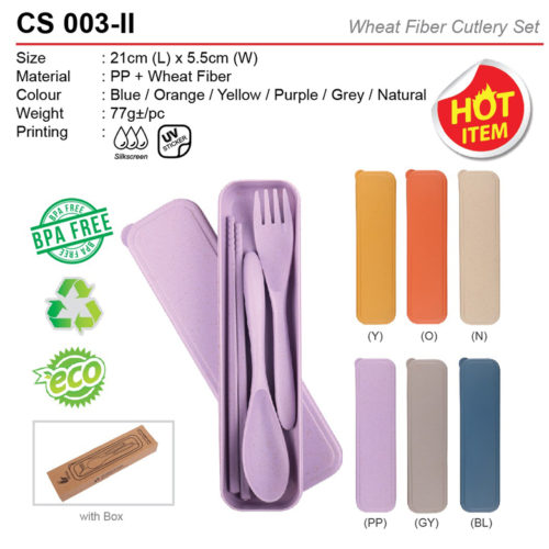 Wheat Fiber Cutlery Set (CS003-II)
