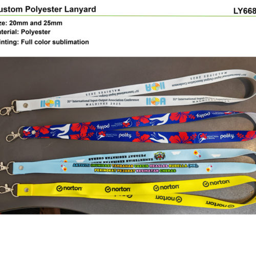 custom polyester lanyard LY6688