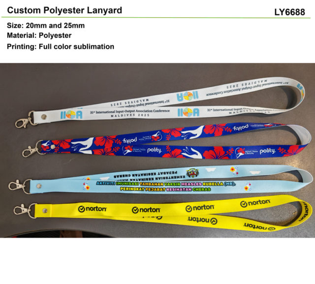 custom polyester lanyard LY6688