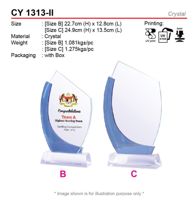 Crystal Trophy (CY1313-II)