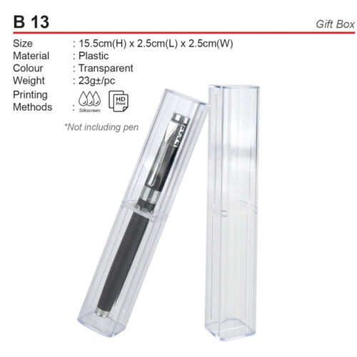 transparent box B13
