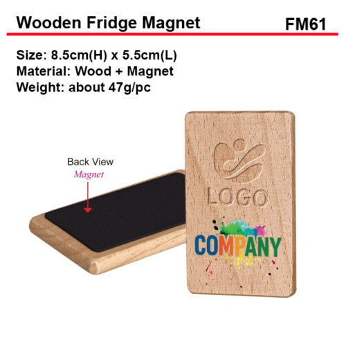 Wooden Fridge Magnet (FM61)