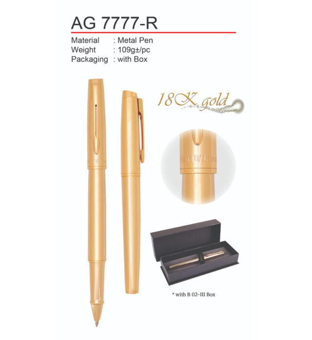 18K Gold Plated Pen (AG7777-R)