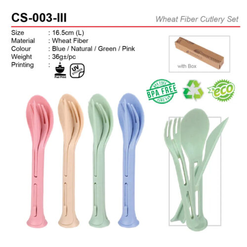 wheat fiber cutlery set CS-003-III
