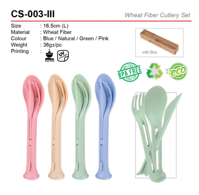 wheat fiber cutlery set CS-003-III